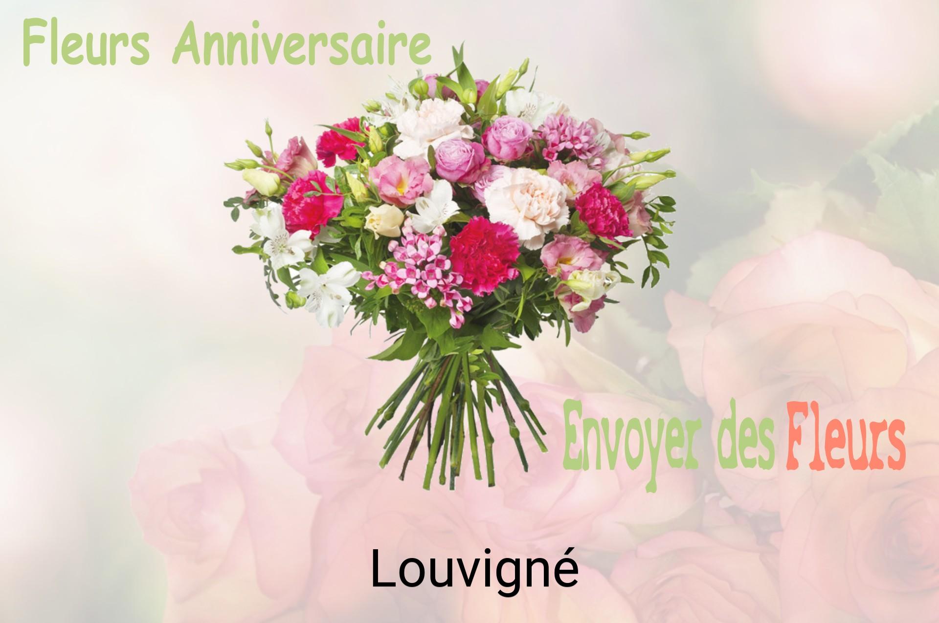 Bouquet de fleurs d’anniversaire livré à Louvigné